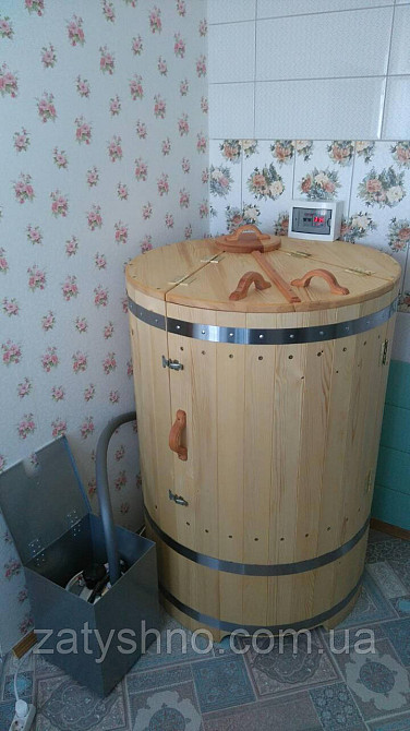 Фітобочка із смереки/фітобочка 80 см у діаметрі/фітобочка з дерева Київ - фото 4