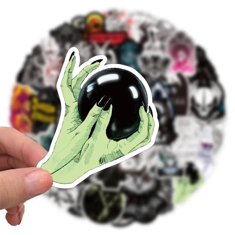 Готичні наліпки. Водонепроникні вінілові сатанинські наклейки для пляшки води, комп'ютера, ноутбука, Київ - фото 3