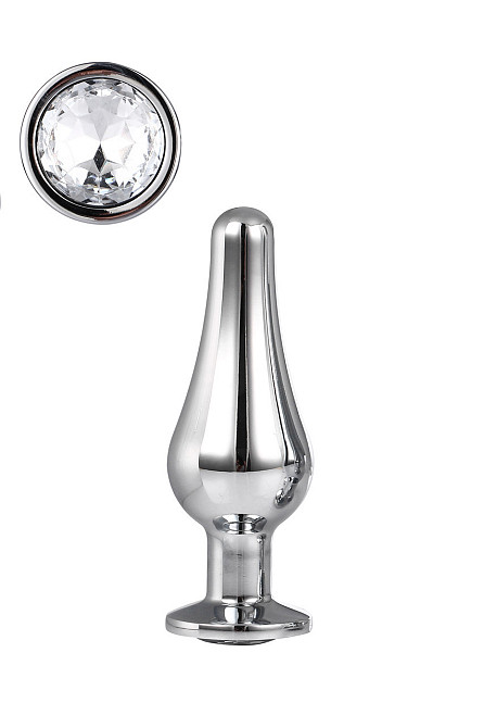 Анальна пробка конічної форми Dream Toys GLEAMING LOVE SILVER PLEASURE PLUG S Sex Aura Київ - фото 1