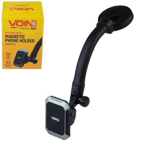 Магнітний тримач для мобільного телефону VOIN UHV-3008 BK/GY на гнучкій ніжці Харків