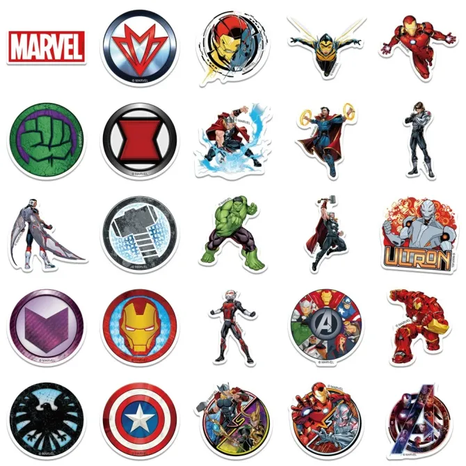 Набір вінілових наклейок Marvel Супергерої DSN-010 Запоріжжя - фото 5