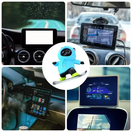 Фигурка-слайдер в автомобиле L'Andre Sliding Cartoon Bear Медведь скейтер Cool Black Коломыя