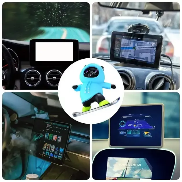 Фигурка-слайдер в автомобиле L'Andre Sliding Cartoon Bear Медведь скейтер Cool Black Коломыя - изображение 4