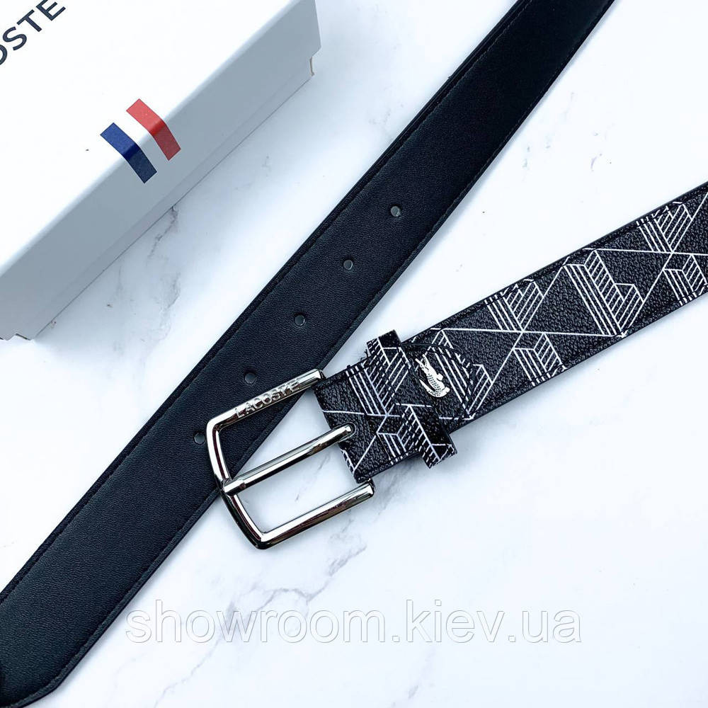 Мужской брендовый ремень Lacoste (994) Киев - изображение 4