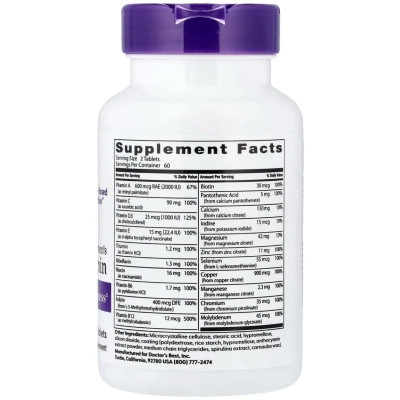 Витаминно-минеральный комплекс Doctor's Best Мультивитамины для женщин, Women''s Multi-Vitamin, 120 таблеток (DRB-00613) Вінниця - фото 2