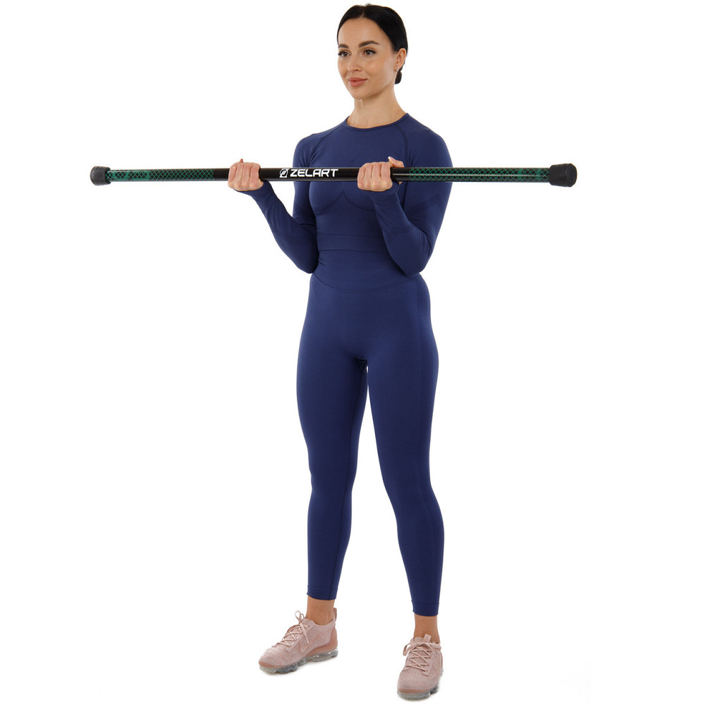 Палиця гімнастична 3-секційна Бодибар Zelart 9994-5 вага 5 кг Київ - фото 8