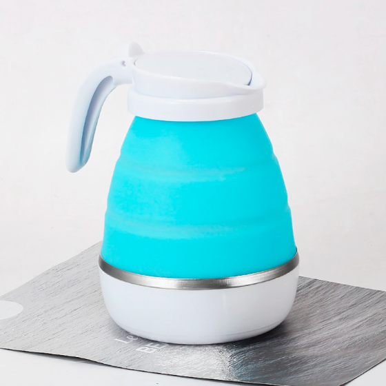 Складной электрочайник из силикона,600 мл,YS-2008,Голубой SBR Киев