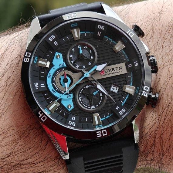 Годинник чоловічий наручний Curren Roberto Elastic Black (2 ремінці) Вінниця - фото 3