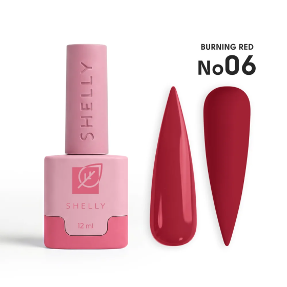 Гель-лак для ногтей 06 Burning Red Shelly 12 мл Киев