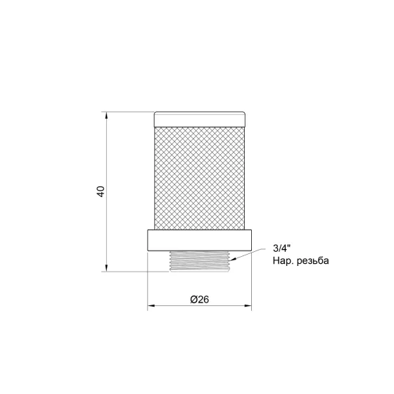 Сітка зворотного клапана Thermo Alliance Standart 3/4" SD245W20 Київ