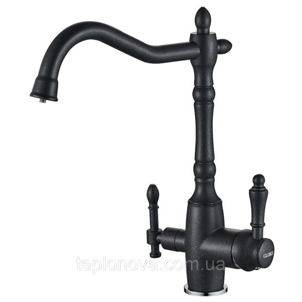 Смеситель для кухни под осмос Globus Lux LAZER GLLR-1000-1-ONIX Черновцы - изображение 1