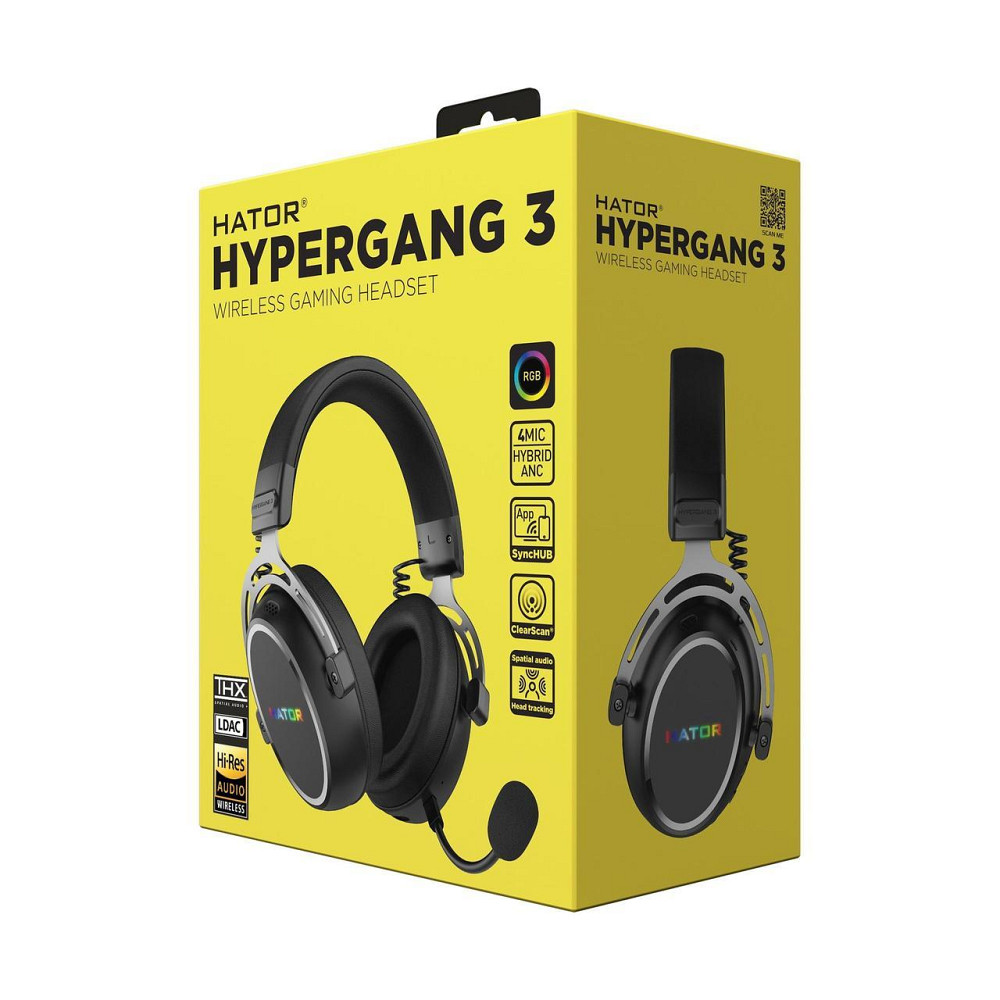 Гарнітура Hator Hypergang 3 Wireless Black (ESH55) ( Чорний ) Харків - фото 9