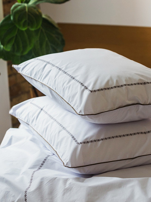 Ecotton Комплект постільної білизни Ecotton Євро з вишивкою та кантом український хрестик Cappu Коломыя - изображение 1