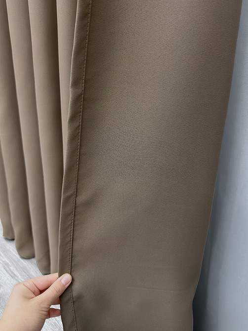 Комплект готових штор VR-Textil Bagema Rvs № 1289ш Какао 150х290 см 2 шт (33-1326) Київ - фото 7