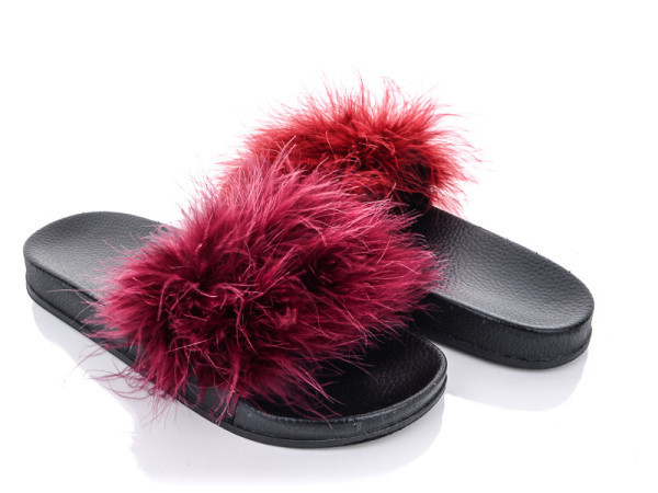 Шлёпанцы женские Пушистики Бордо все размеры 38 Одесса - изображение 2