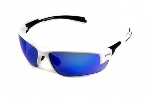 Окуляри захисні Global Vision Hercules-7 White (G-Tech blue) дзеркальні сині в білій оправі Запоріжжя - фото 4