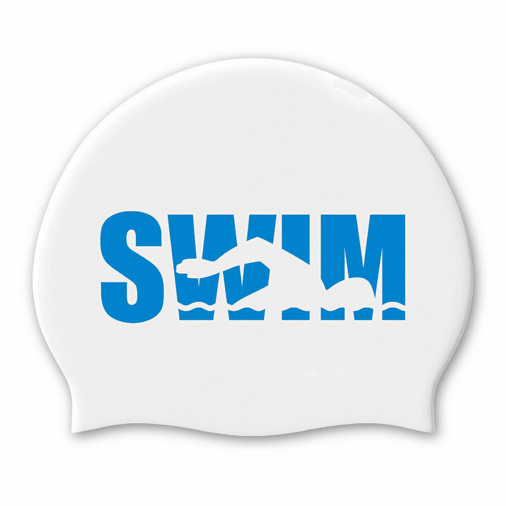 Доросла Шапочка для плавання Renvo Selva Swim Уні Білий Синій OSFM (2SC500-0304) Київ - фото 1