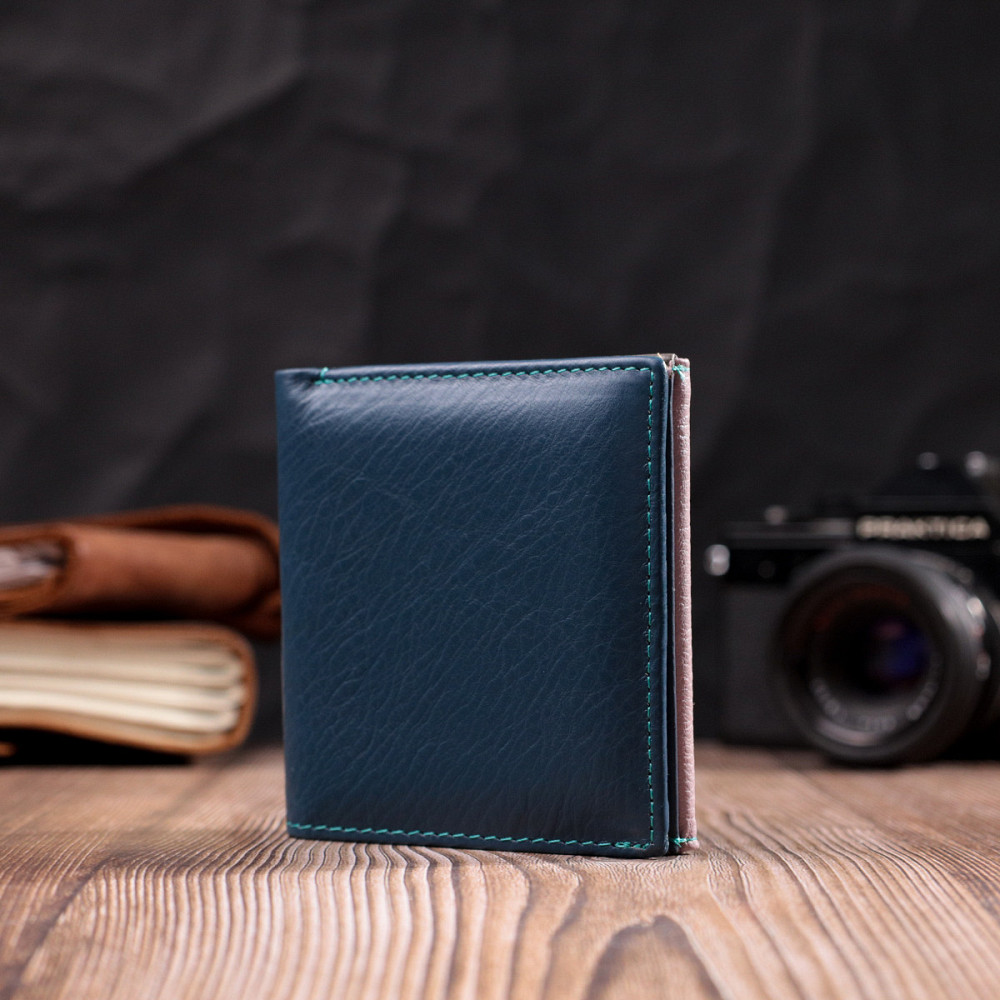 Симпатичный женский кошелек с оригинальной монетницей из натуральной кожи ST Leather 19512 Разноцветный Киев - изображение 2