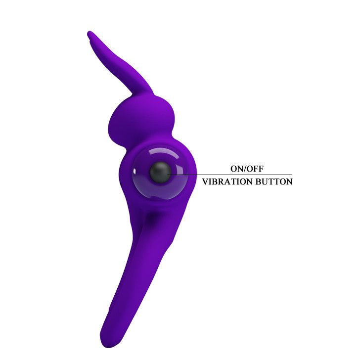 Ерекційне кільце PRETTY LOVE Penis Ring з подвійним кільцем, фіолетове Sex Aura Київ - фото 9