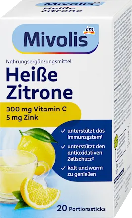 Mivolis Heißgetränk  Heiße Zitrone Міволіс Гарячий напій лимон 20 Sticks Львів