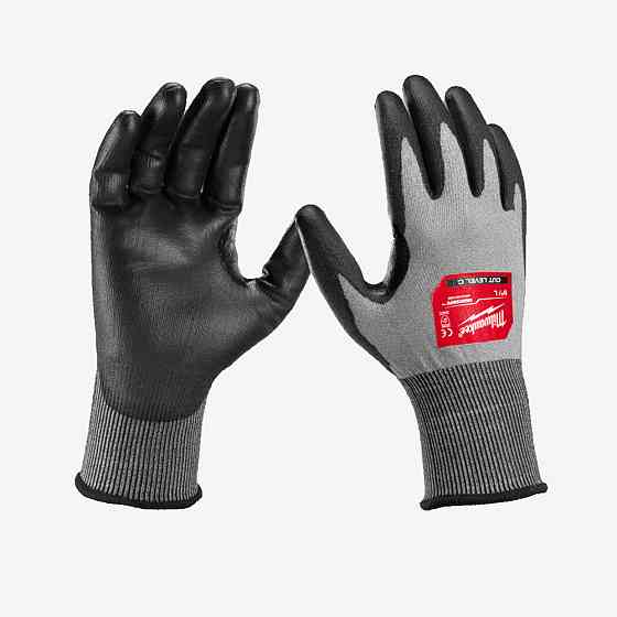 Перчатки MILWAUKEE Hi-Dex с сопротивлением порезам 3/C уровня 8/M Одесса