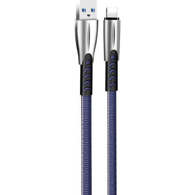 Дата кабель USB 2.0 AM to Lightning 1.0m zinc alloy blue ColorWay (CW-CBUL010-BL) Винница - изображение 2
