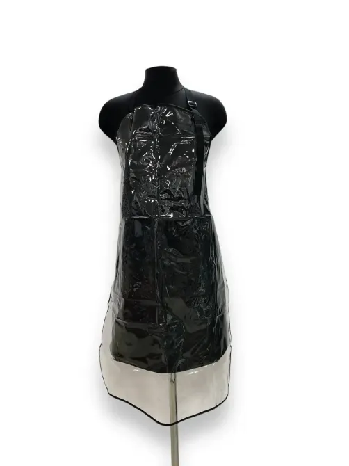 Професійний фартух Teysha 2в1 чорний (ПВХ + тканина) Київ - фото 1