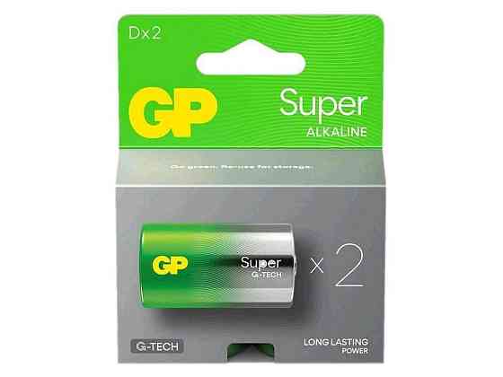 Батарейка лужна LR20/D Ultra Alkaline 1.5V 13AETA21-2GSB2(GPPCA13AS130) 2шт (блістер) ТМ GP Київ