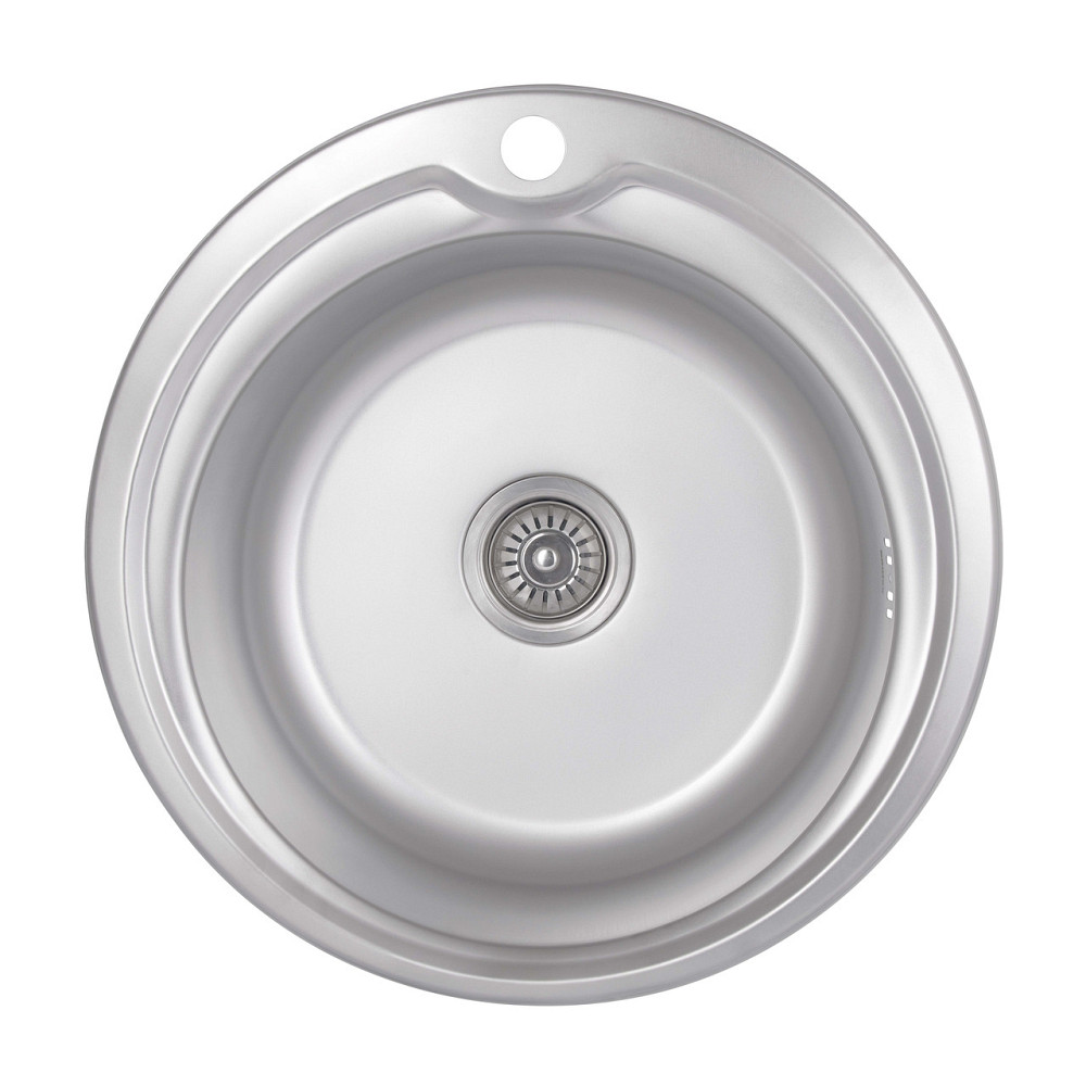 Кухонная мойка Brinex 510-D 0,8 мм Satin (BRIN510SAT08) Киев - изображение 1