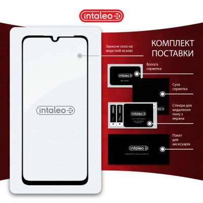 Стекло защитное Intaleo Full Glue Realme Note 60 Black (1283126608995) Винница - изображение 8