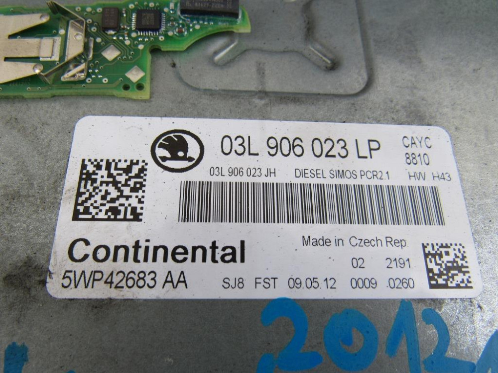 Блок керування двигуном Skoda Octavia A5 1.6 tdi 2009-2013 (03L906023LP) Ковель - фото 4