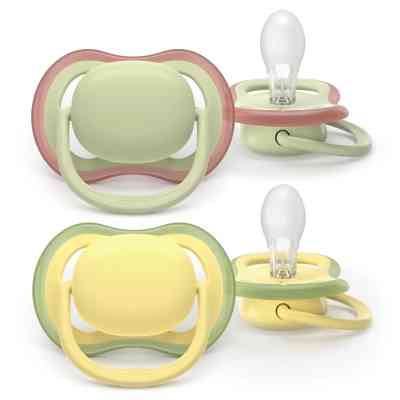 Пустышка Philips AVENT Ultra Air 18+ міс 2 шт жовто-зелена (SCF349/50) Винница