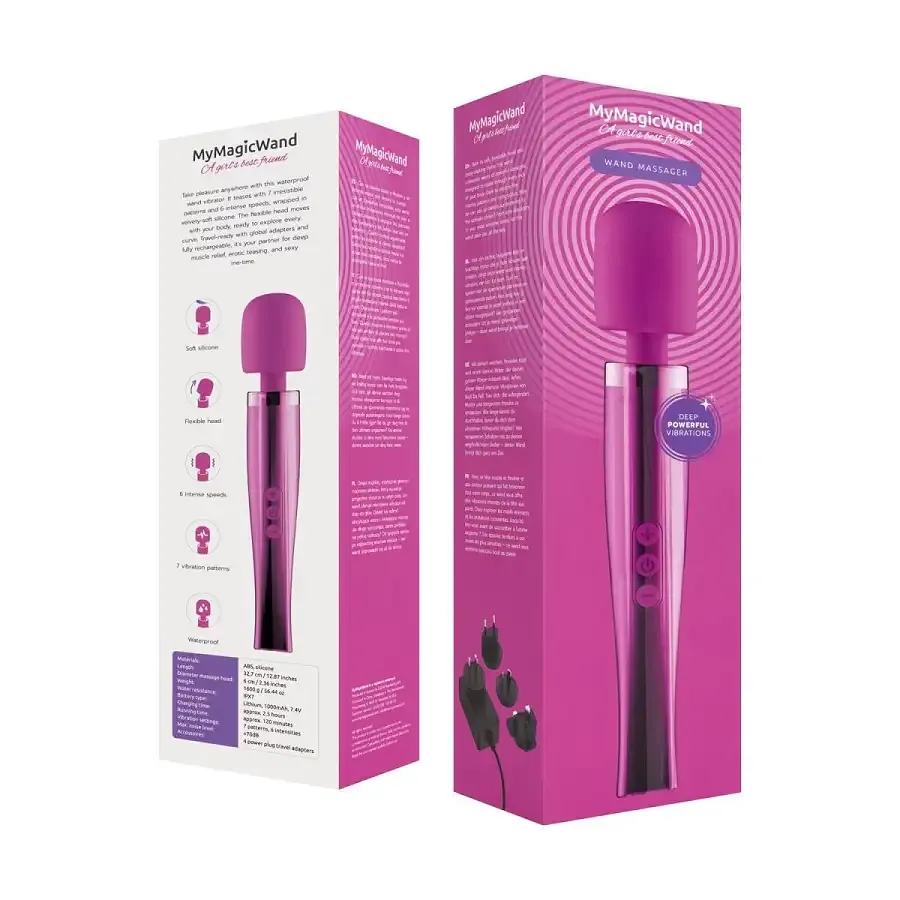 Вибромассажер MyMagicWand - Wand Massger Electric Pink Львов - изображение 8