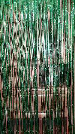 Дождик на фотозону праздничный с голограммой 2 м на 1 м зеленый Киев