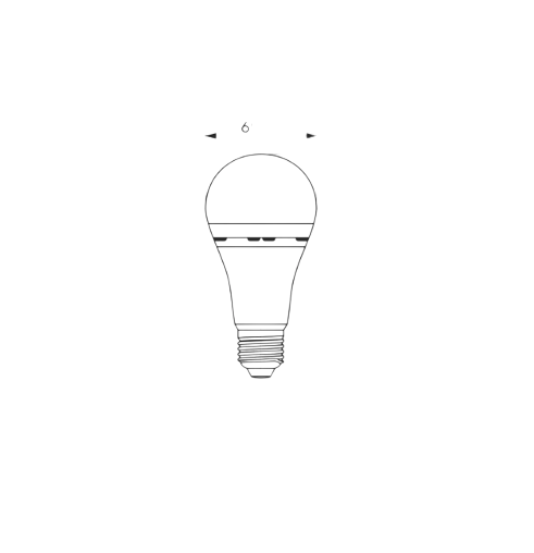 Лампа A68 10W E27 4000К 220V акумуляторна LED Titanum Житомир - фото 2