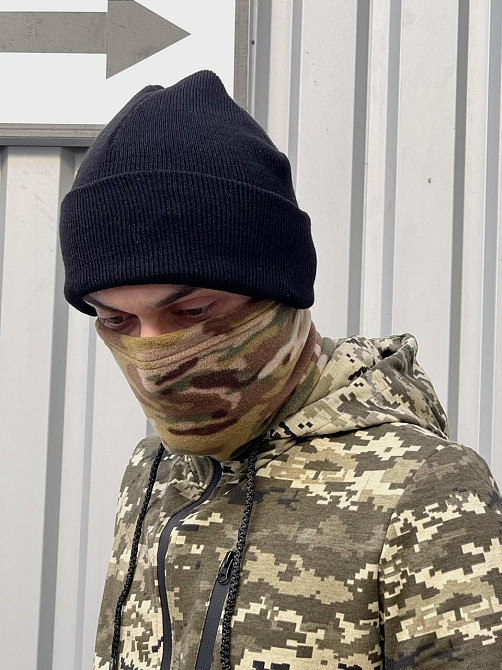 Шапка тактична військова зимова трикотажна Дніпро - фото 5