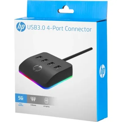 Концентратор HP DHC-CT120 USB 3.0 AM 4 ports USB 3.0 AF RGB (DHC-CT120) Винница
