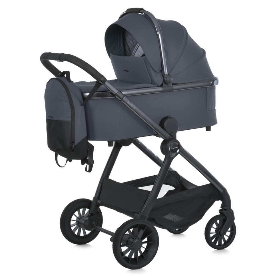Дитяча універсальна коляска 2 в 1 RIVIERA ME 1183 Asphalt Gray Вінниця - фото 1