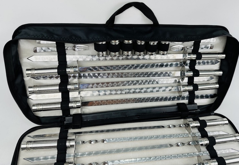 Набір шампурів для м'яса та люля-кебаб HAPPY DAYS подарунковий набір чоловікові Тернопіль - фото 5