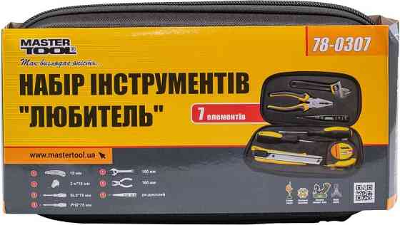 Набір інструменту MASTERTOOL "Любник" 7 елементів 78-0307 Рівне