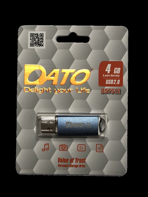 Flash DATO USB 2.0 DS7012 4Gb blue Киев - изображение 1