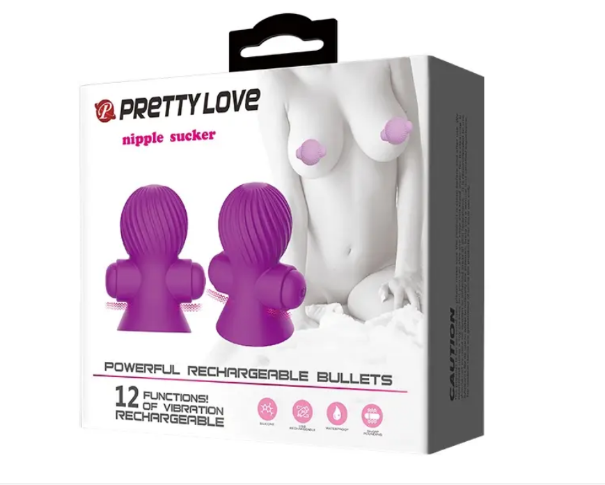 Вибростимуляторы для сосков PRETTY LOVE - Nipple Sucker фиолетовый Sex Aura Киев - изображение 10