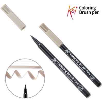 Художній маркер KOI Маркер-пензель акварельний Сірий теплий, 45 (084511393400) Вінниця
