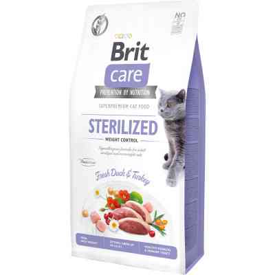 Сухой корм для кошек Brit Care Cat GF Sterilized Weight Control 7 кг (8595602540785) Винница