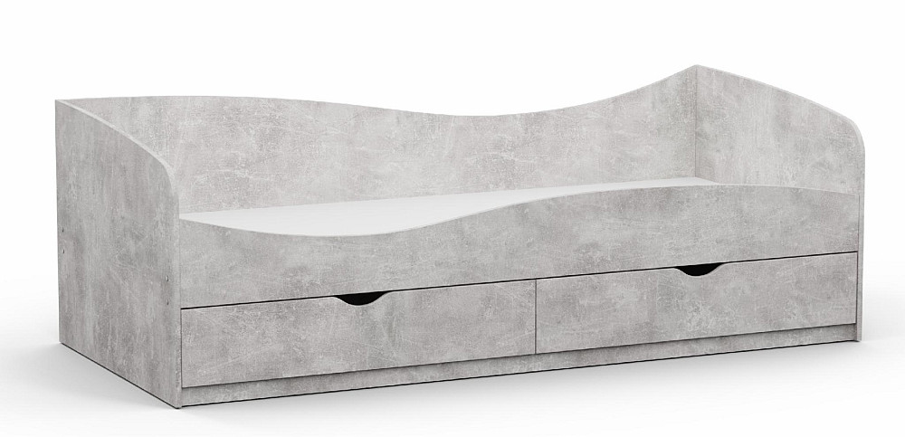 Ліжко односпальне L-11, Бетон, 2030х937х680 Львів - фото 1