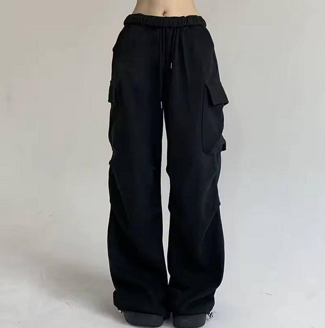 Жіночі повсякденні оверсайз штани-карго двонитка Одеса - фото 1