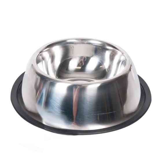 Flamingo Dish Rubber Rim ФЛАМІНГО РУБЕР РІМ миска з гумовим обідком для собак, неіржавна сталь Київ