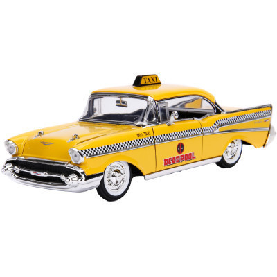Машина Jada металева "Марвел. Жовте таксі" Чеві Бел Ейр (1957) з фігуркою Дедпула 1:24 (253225001) Вінниця - фото 10