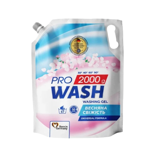 Гель для прання 2л (дой-пак) універсал Весняна свіжість ProWash 2К Житомир