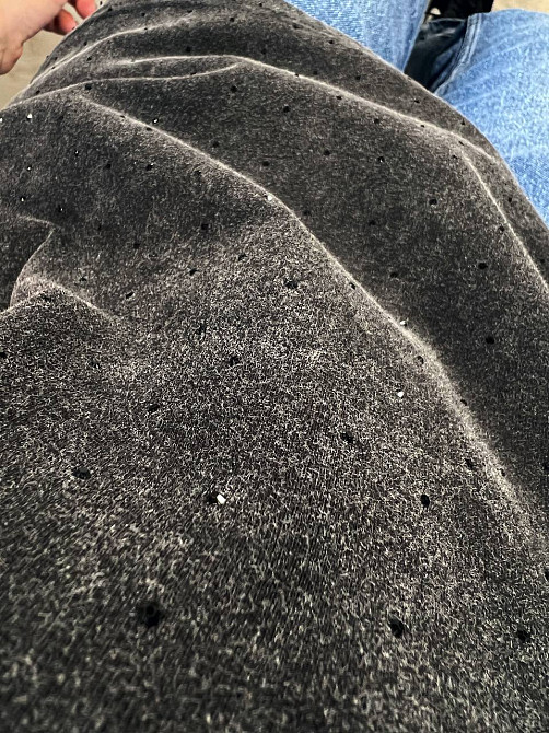 Футболка женская A-N 2668 вареная тай дай оверсайз с камешками черная, черный, one size Киев - изображение 3